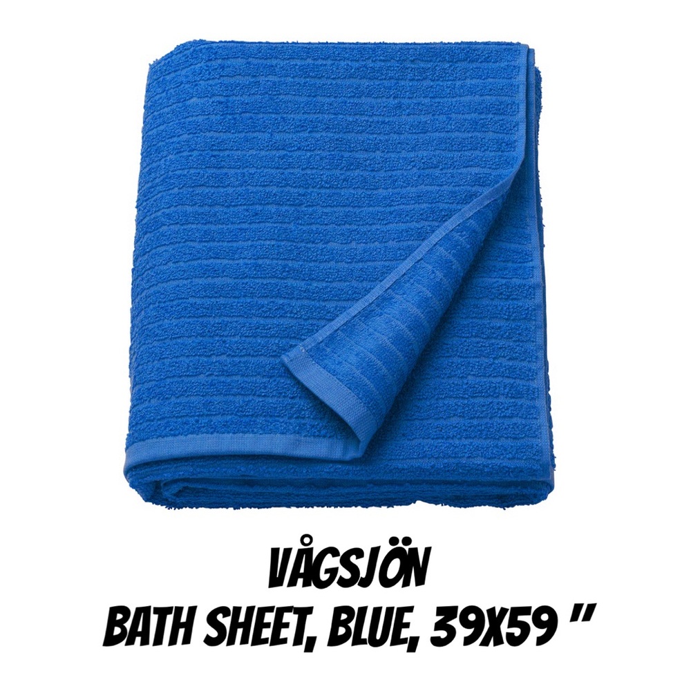 Blue Bath Sheet - Absorbent Towel